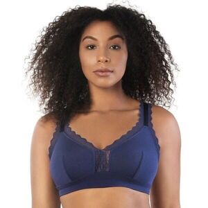 Parfait Women's Dalis Wire Free Bralette Style P5641 - Navy NWT